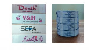 Nhãn mác trên sản phẩm quần áo thời trang