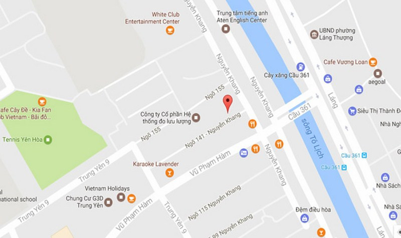 Vị trí công ty in dệt miền bắc